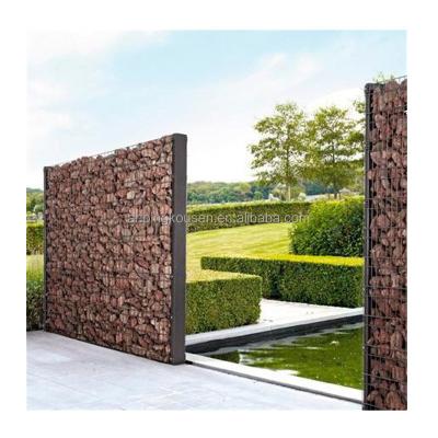 China Artistiek warm gegalvaniseerd Galfan bedekt met 4 mm Gabion draad mandje voor steen beugel Te koop