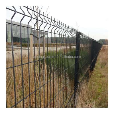 China Modern Stylish Farm Fence Pvc Coated 3D Bending Wire Mesh Triangle 3D Curved Fence for sale