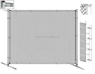 China Hot Dipped Galvanized PVC Coated Farm Fence Chain Link Fence for Agricultural Field for sale