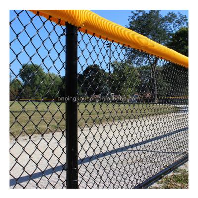 China Heat Treated Iron Craft Hot Dipped Galvanized Chain Link Wire Mesh Chainlink Fence Diamond Mesh for sale