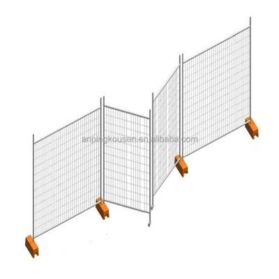 China Yellow Chain Link Metal Temporary Fence and Temp Fence Bases Garden Fence with Design for sale