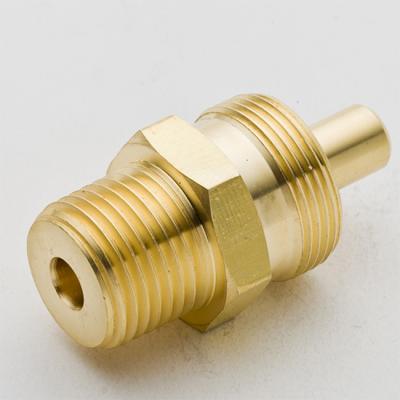 China Wholesale Custom Body Air Brake Hose Brass Fittings 3/8X1/4 Tubexnptf Male Connector Male Connections for sale