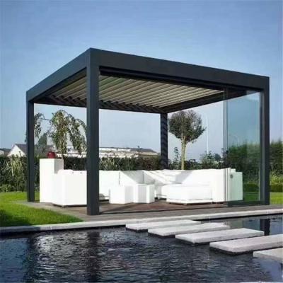 China 4x3m Manual/electric Alu.Louvred Pergola for sale