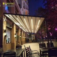 China Acolchado de aluminio impermeable para sombreado de PVC Pergola LED para jardín de invernadero en venta
