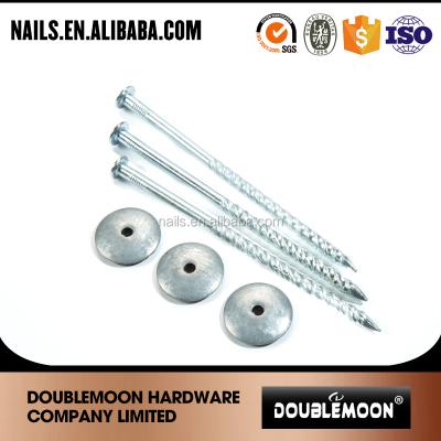 China Flat high quality combined cover nails with rubber gasket good price for sale