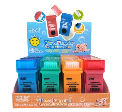 China interesting clean brush eraser sharpener for kids 99520 for sale