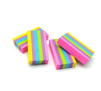 China Office Eraser Stripes Multicolor Pencil Eraser for Sketching and Drawing for sale