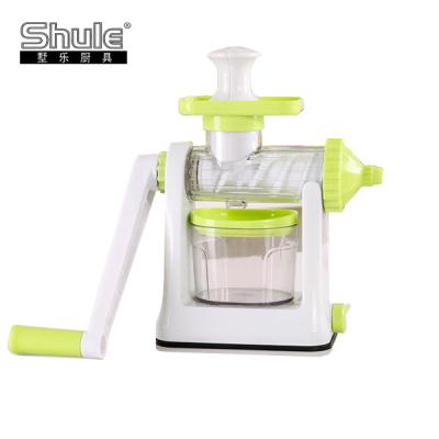 China Dishwasher Safe Manual Household Plastic Vegetable Slow Juicer Machine for sale