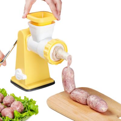 China Outdoor Manual Kitchener Mini Plastic Sausage Stuffer Filler with spouts for sale for sale