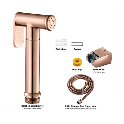 China Contemporary Bathroom Jet Shower Diaper Kit Brass Handheld Shattaf Shower for sale