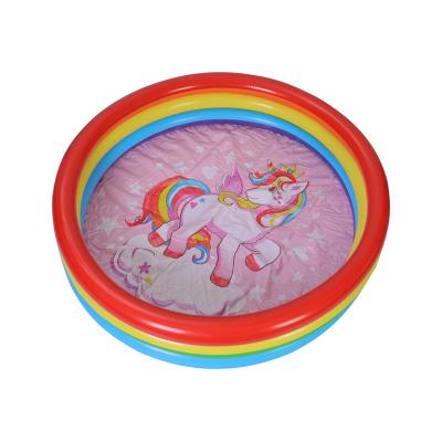 China Kids Style The New Inflatable Water Spray Mat In Running Unicorn Water Park Inflatable Toys Play Mat for sale