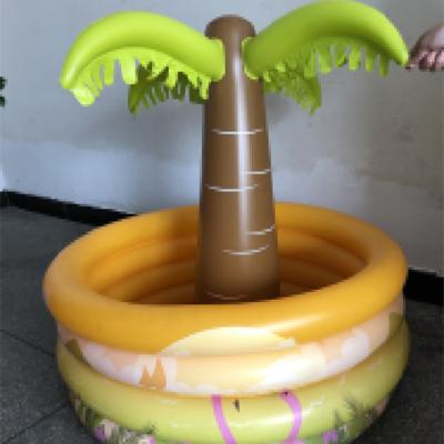 China Wholesale Price Portable Party Activity Plug Inflatable Folding Outdoor Inflatable Design Toy Palm Pool for Kids or Baby for sale