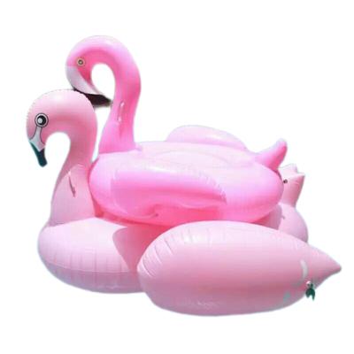 China Amusement Park Indoor Commercial Quality Selection Strong Compressive Capacity Sealed Type Inflatable Flamingos Swim Rings for sale