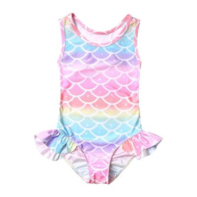 China Multicolor Mermaid Summer Kids Size Scales Kids Swimwear Girls Swimwear Manufacturer Custom Made Plus Swimsuit for sale