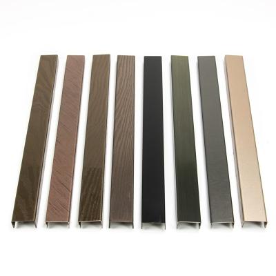 China Modern Continuous U-Shaped Bending Stainless Steel Tile Decorative Junction Panel for sale