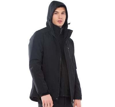 China Breathable Men Winter 3 In 1 Water Resistant Snow Jacket 2 Pieces Of Set Jacket for sale