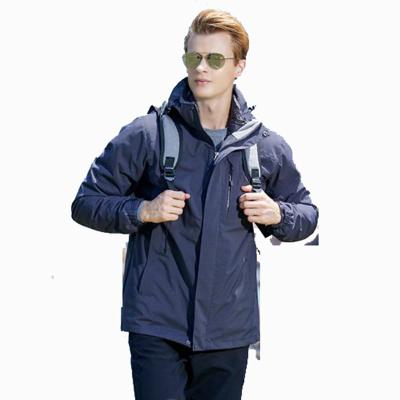 China TECTOP Men Breathable Plain 100%Polyester Thick 3 In 1 Outdoor Jacket For Winter for sale