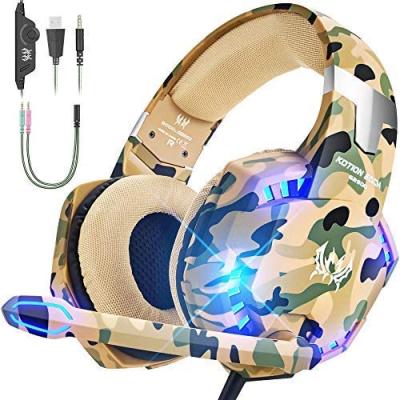 China Earphone Shemax Gaming Headset for PS4, Comfort Noise Reduction Crystal Clarity LED Business Professional Headset with MIC for Xbox One S for sale