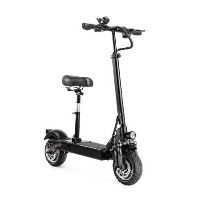 China Best Sales 2000w Unisex Motor 52V 24Ah Dual Motor Lithium Battery Folding E-scooter With Seat for sale