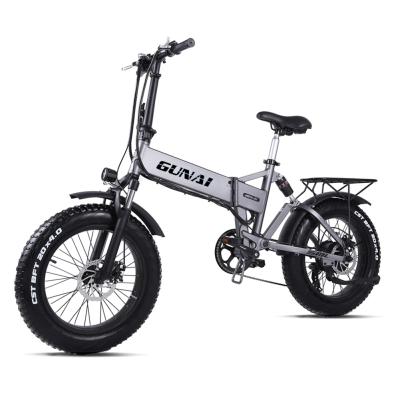 China Aluminum alloy OEM 20 inch 500W 48V beach snow bike ebike fat tire electric bicycle for men for sale