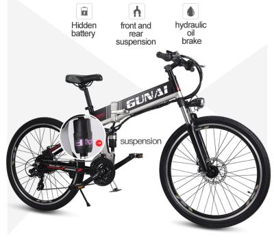 China The latest 26 inch aluminum alloy collection lithium battery folding electric bicycle for outdoor for sale