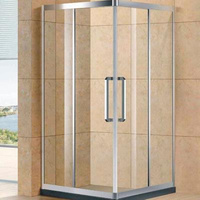 China Modern Aqua Tempered Glass Sliding Bathroom Corner Door Two Door Silding And Two Fixed Shower Enclosure for sale