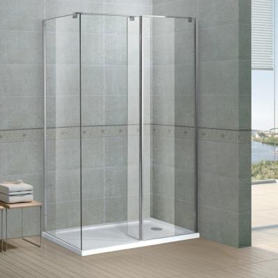 China Safety China Supply Square Bathroom Shower Screen With Partition for sale