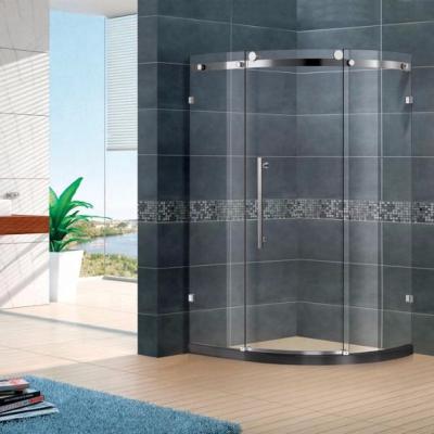 China Modern Design Modern Frameless Stainless Steel Area Forming Sliding Shower Enclosure for sale