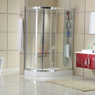 China Foshan Manufacturer Traditional Shower Room Aluminum Frame With Double Sliding Shower Enclosures for sale