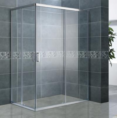 China Single Aluminum Compact Square Fiberglass Shower Cabin For Hotels for sale