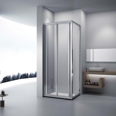 China Factory 80x80 Silver Glass Shower Slide Screen RV Small Shower Enclosure Clear Toilet Shower Cubicle Sale Modern Rollaway OEM View Style for sale