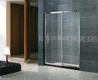 China Modern Industrial Style Mirror Light Frame Stainless Steel Sliding Shower Doors for sale