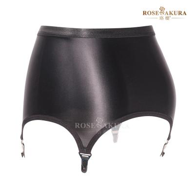 China Shiny hip skirt garter belt metal gourd buckle European and American high-end ultra-short accessories ROSESAKURA 8315 8315 stockings for sale