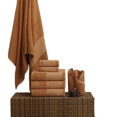 China Compressed Luxury Colorful 100% Egyptian Cotton Bath Towel Set for sale