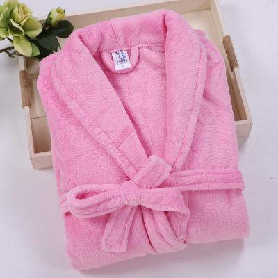 China Women's Warm Color Bathrobe Loungewear Nightgown QUICK DRY Sheer Long Fleece Long Robe for sale