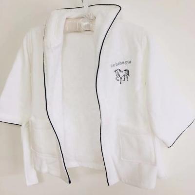 China QUICK DRY Luxurious Custom Organic Logo 100% Cotton Toddler Bathrobe for sale