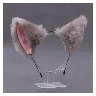 China Lolita Fox Ears Headdress Cat Sweet Handmade Cute Headband Furry Fox Ears Headband for sale