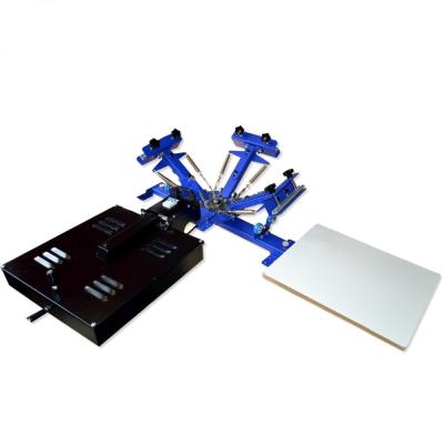 China Card Printer Dryer Screen Printing DIY Press Equipment Machine Printer with Single Station Table Type Three Color One Wheel for sale