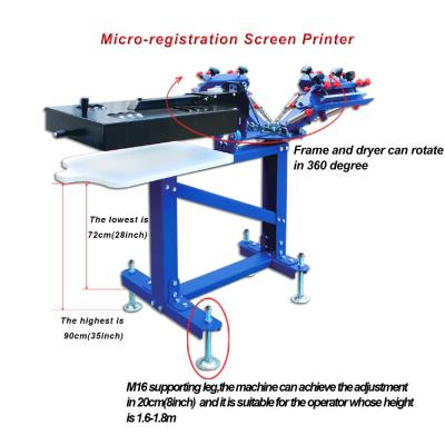 China Simple DIY Card Printer Dryer Silk Screen Letterpress Equipment With 3 Colors 1 Station Floor Type for sale