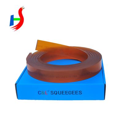 China Polyurethane Solvent Heavy Duty Rubber Polyurethane Screen Printing Squeegee for sale