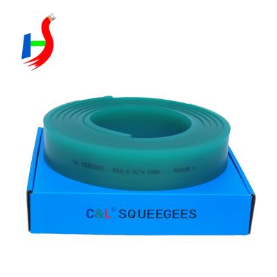 China PU Shape Flat Polyurethane Silk Screen Printing Squeegee Rubber Blade for sale