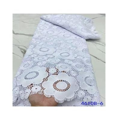 China New Design Beautiful Africa Multi Color Sustainable Elegant African Cotton Embroidery Dry Lace For Sale for sale