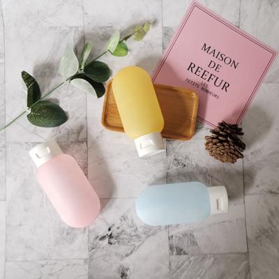 China Personal Care Leakproof Shampoo Cosmetic Containers Set Portable Silicone Travel Bottle for sale