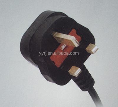 China Home Appliance BSI Approved BS1363 Fused Plug UK Power Cord 13A 250V / BRITISH POWER CORD for sale