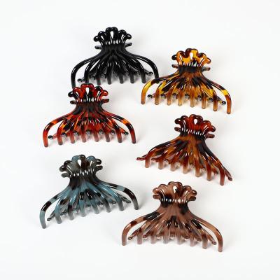 China European and American Style New Chrysanthemum Women's Headwear Acetate Clip Shark Clip for sale