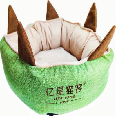 China Best Selling Solid Color Durable Anti Bite Fabric Anti Fluffy Ultra Soft Pet Beds For Dog Sleeping for sale