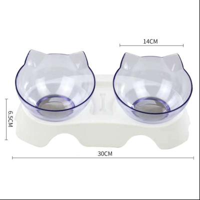 China High Quality Viable Dog Bowl Double Feeder Water Pet Food Feeder Pet Bowl Slow Cat Feeder for sale