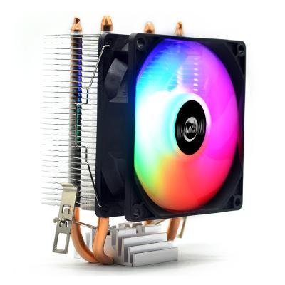 China Processor 90 mm 2 copper tube desktop PC case CPU cooler heatpipe 12 generation cpu silent socket LGA 1700 for sale