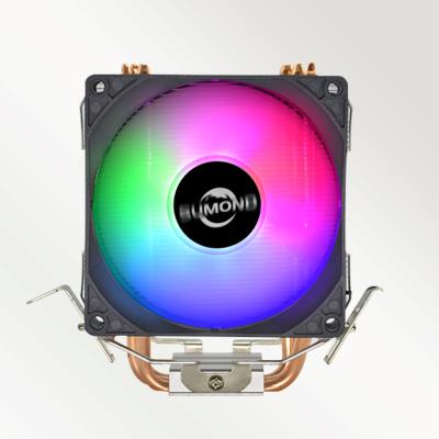 China Copper CPU Cooler Heatsink 4 Heatpipe Machine CPU CPU Cooling RGB PWM Fan Mute Cooling Mute Fan for sale