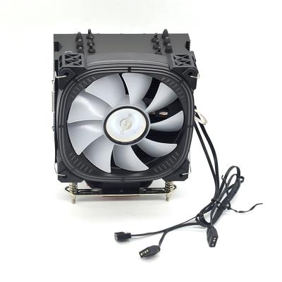 China CPU ARGB Fan CPU Tower Fan Heatsink 4 Heat Pipes For Gaming PC for sale